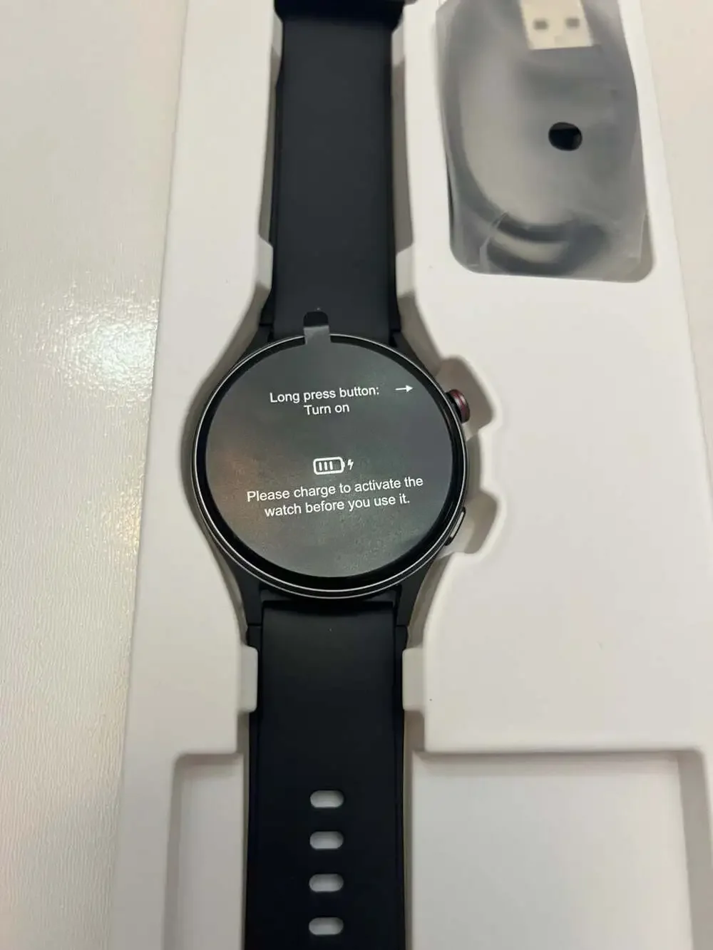 AR-01 Smart Watch 1.32” Black Bluetooth Fitness Tracker VeryFit Open Box New